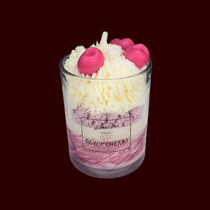 🍒BLACK CHERRY❤️ Lumânare parfumată decorativă, ceară naturală handmade