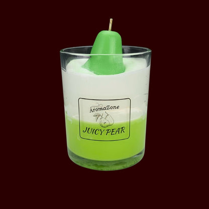 🍐JUICY PEAR🌼 Lumânare parfumată decorativă, ceară naturală handmade