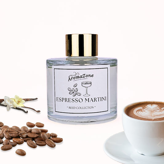 ☕ESPRESSO MARTINI🍸 Odorizant de cameră natural cu bețișoare, bază ECO-FRIENDLY, handmade - Cafea, Vanilie, Rom