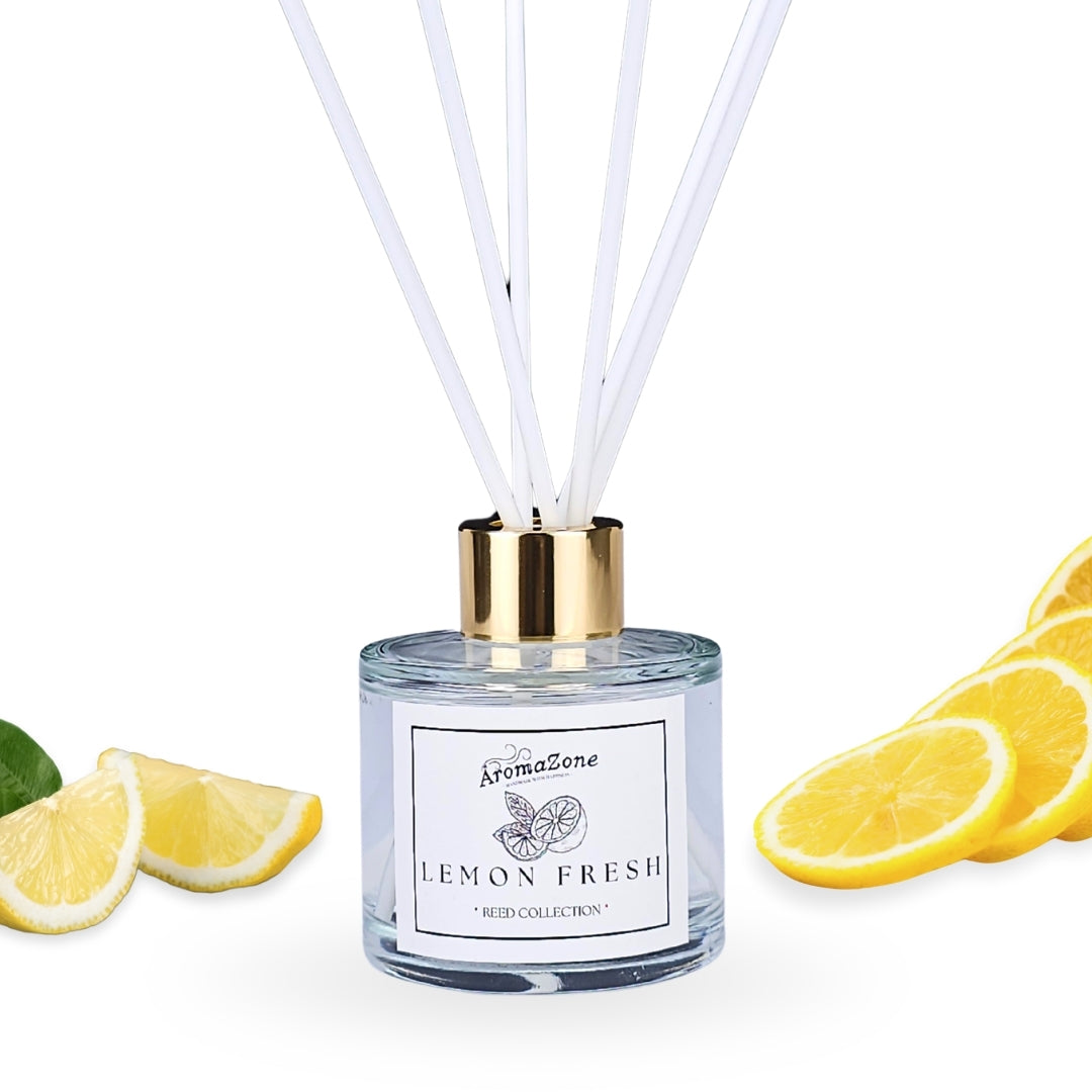 🍋LEMON FRESH🍃 Odorizant de cameră natural cu bețișoare, bază ECO-FRIENDLY, handmade - Lămâie Intens