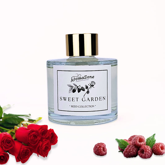 🫐SWEET GARDEN🌹 Odorizant de cameră natural cu bețișoare, bază ECO-FRIENDLY, handmade - Fructe de Pădure, Trandafir, Iasomie