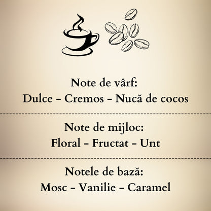 ☕COFFEE MOCHA🍪 Lumânare parfumată decorativă, ceară naturală handmade - Cafea, Caramel, Vanilie