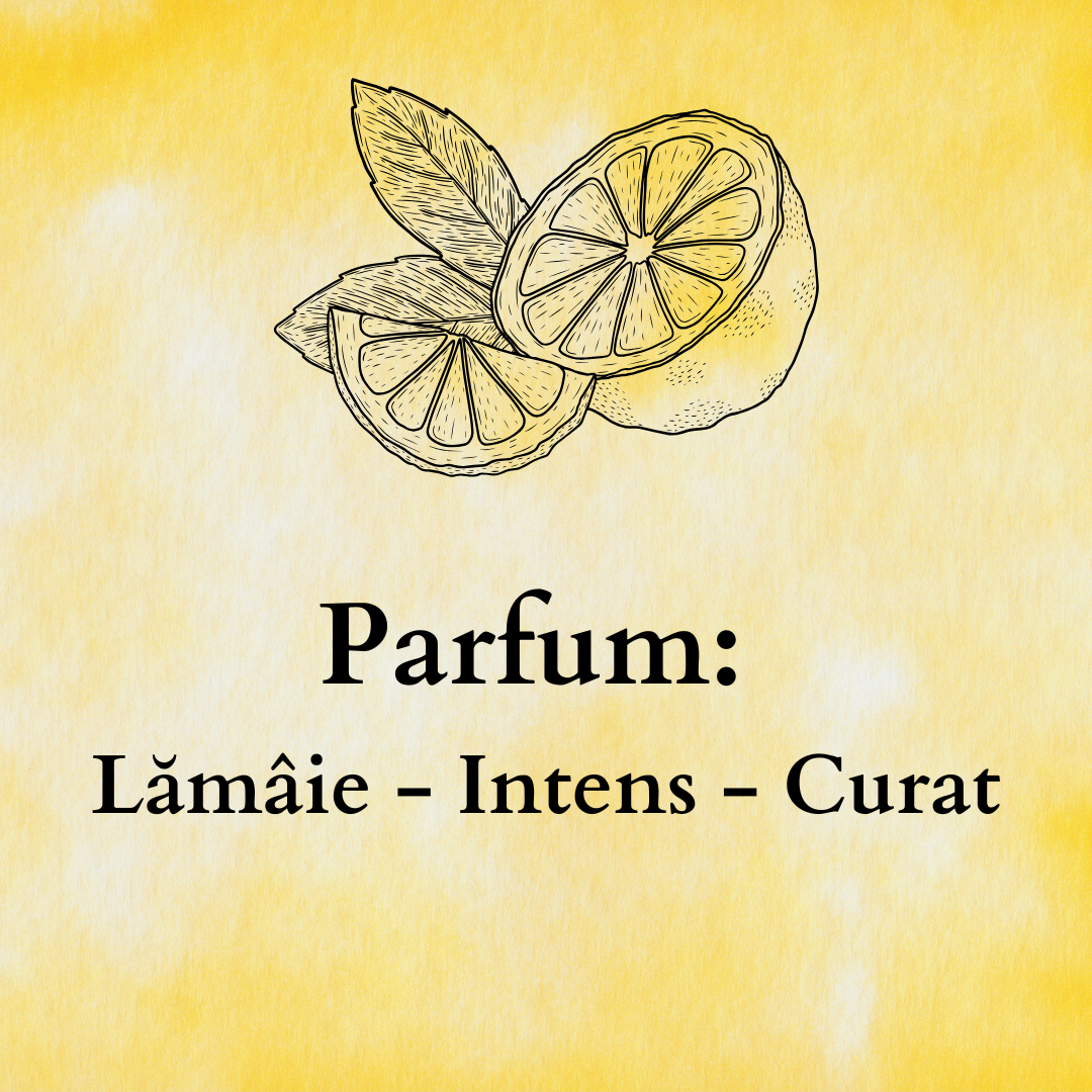 Set Cadou LEMON FRESH – Lumânare Parfumată Naturală și Odorizant cu Bețișoare Premium, Intensitate Puternică