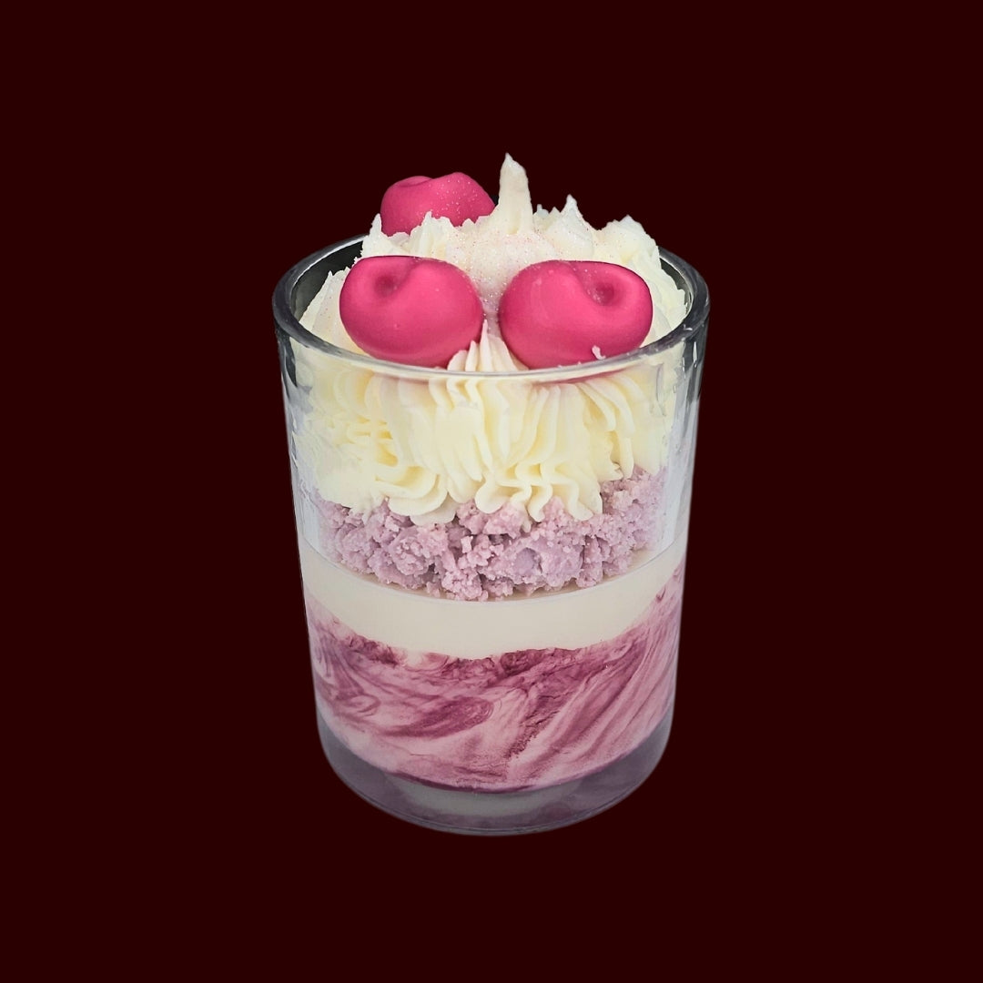 🍒BLACK CHERRY❤️ Lumânare parfumată decorativă, ceară naturală handmade