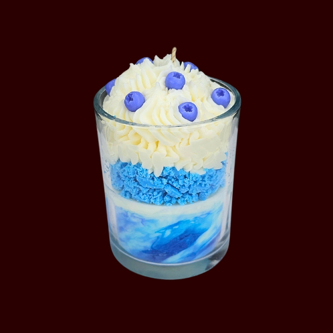 🫐BLUEBERRY VANILLA🍦 Lumânare parfumată decorativă, ceară naturală handmade