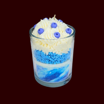 🫐BLUEBERRY VANILLA🍦 Lumânare parfumată decorativă, ceară naturală handmade