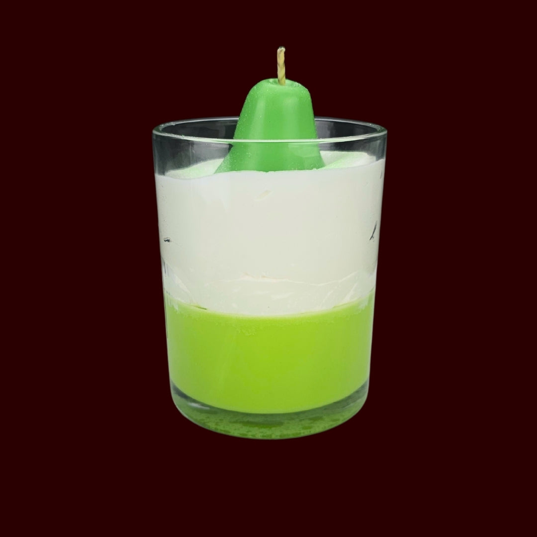 🍐JUICY PEAR🌼 Lumânare parfumată decorativă, ceară naturală handmade