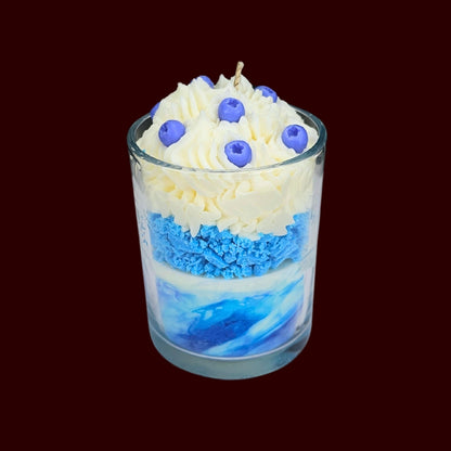 🫐BLUEBERRY VANILLA🍦 Lumânare parfumată decorativă, ceară naturală handmade