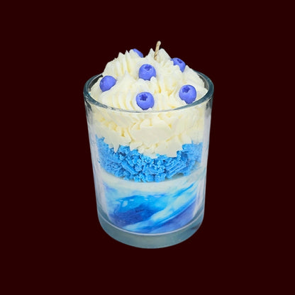 🫐BLUEBERRY VANILLA🍦 Lumânare parfumată decorativă, ceară naturală handmade
