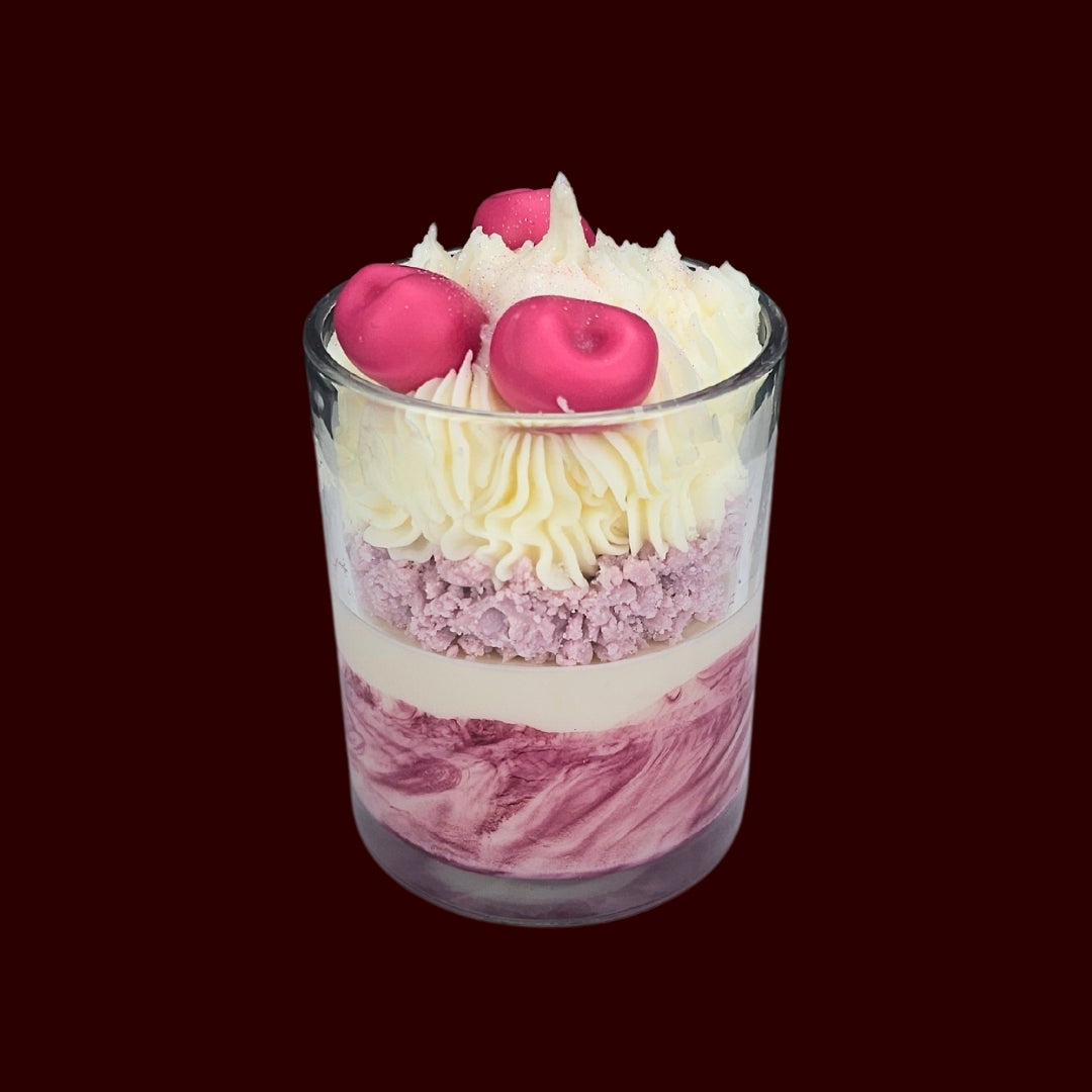 🍒BLACK CHERRY❤️ Lumânare parfumată decorativă, ceară naturală handmade