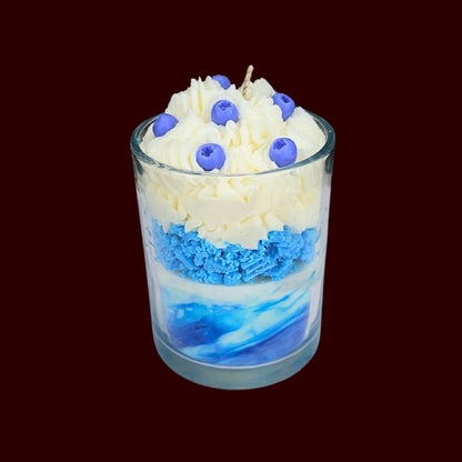 🫐BLUEBERRY VANILLA🍦 Lumânare parfumată decorativă, ceară naturală handmade