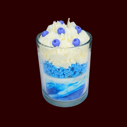 🫐BLUEBERRY VANILLA🍦 Lumânare parfumată decorativă, ceară naturală handmade