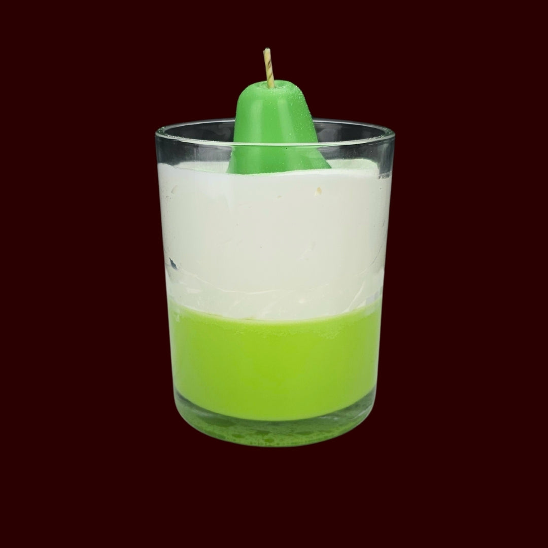 🍐JUICY PEAR🌼 Lumânare parfumată decorativă, ceară naturală handmade