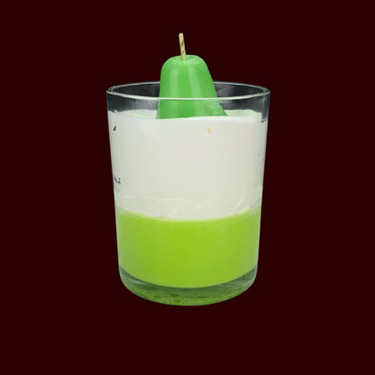 🍐JUICY PEAR🌼 Lumânare parfumată decorativă, ceară naturală handmade