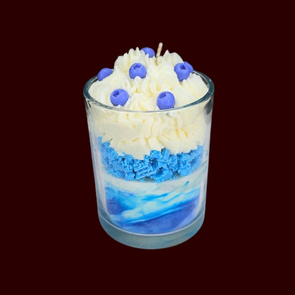 🫐BLUEBERRY VANILLA🍦 Lumânare parfumată decorativă, ceară naturală handmade