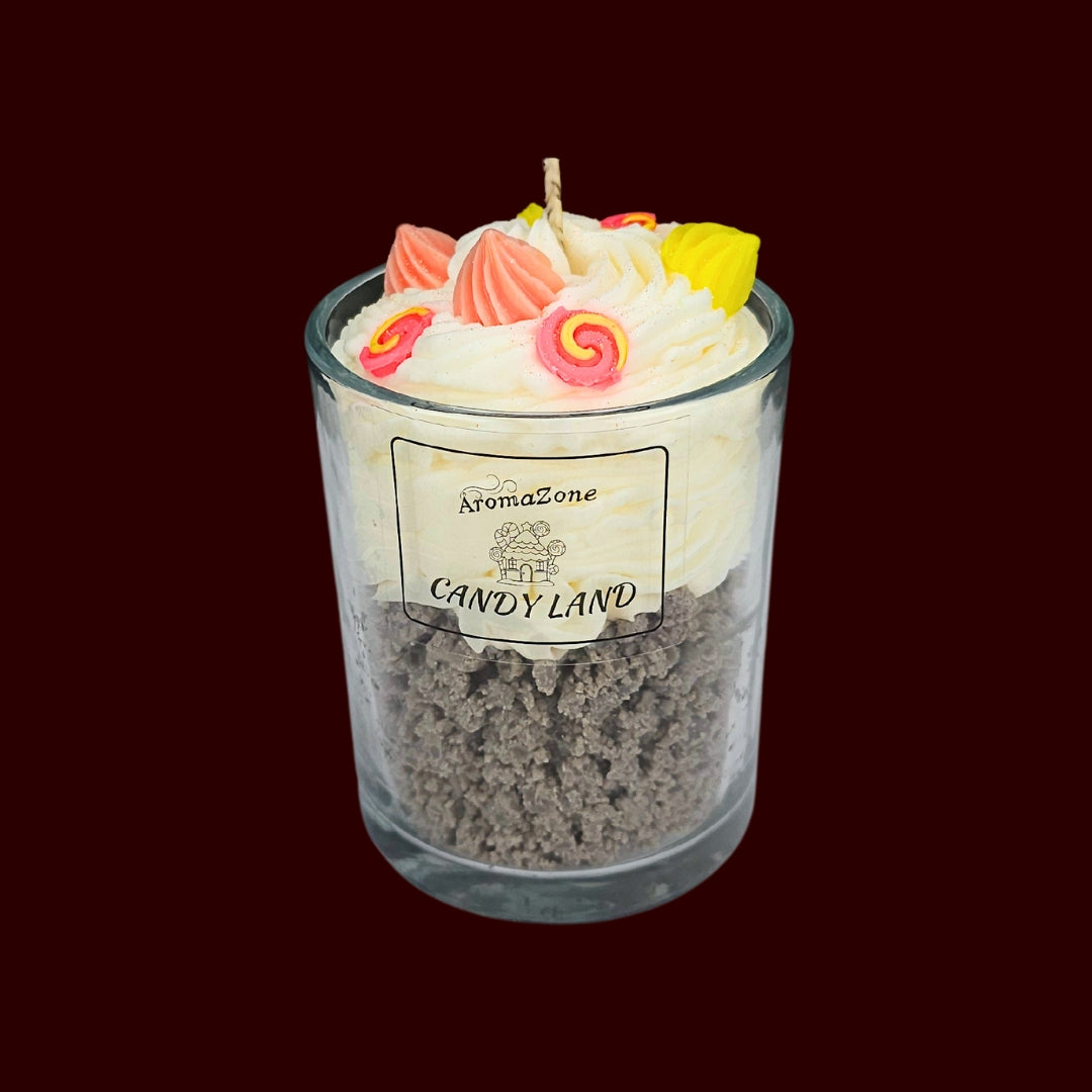 🍭CANDY LAND🍬 Lumânare parfumată decorativă, ceară naturală handmade