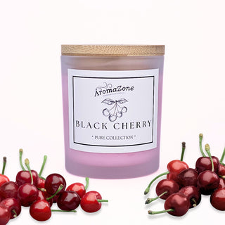 🍒BLACK CHERRY❤️ Lumânare parfumată decorativă, ceară naturală handmade - Cireșe, Vanilie