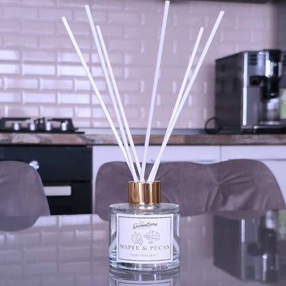 🥞MAPLE&PECAN🥜 Odorizant de cameră natural cu bețișoare, bază ECO-FRIENDLY, handmade - Vanilie, Nucă, Cacao