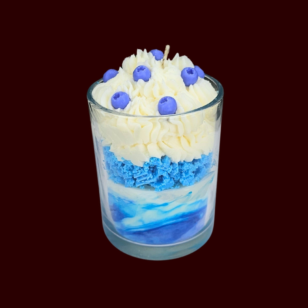 🫐BLUEBERRY VANILLA🍦 Lumânare parfumată decorativă, ceară naturală handmade