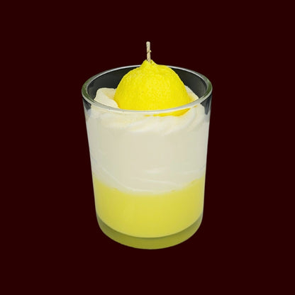 🍋LEMON FRESH🍃 Lumânare parfumată decorativă, ceară naturală handmade