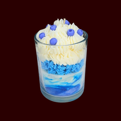 🫐BLUEBERRY VANILLA🍦 Lumânare parfumată decorativă, ceară naturală handmade