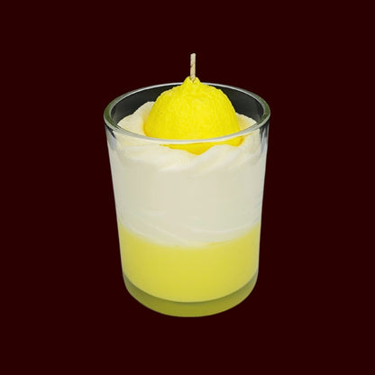 🍋LEMON FRESH🍃 Lumânare parfumată decorativă, ceară naturală handmade