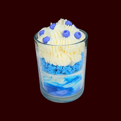 🫐BLUEBERRY VANILLA🍦 Lumânare parfumată decorativă, ceară naturală handmade