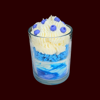 🫐BLUEBERRY VANILLA🍦 Lumânare parfumată decorativă, ceară naturală handmade
