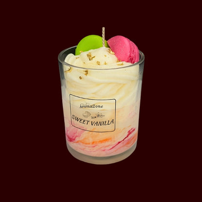 🍦SWEET VANILLA🍡 Lumânare parfumată decorativă, ceară naturală handmade