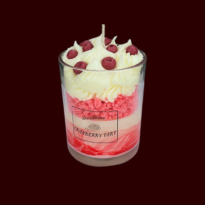 🍅CRANBERRY TART🍰 Lumânare parfumată decorativă, ceară naturală handmade