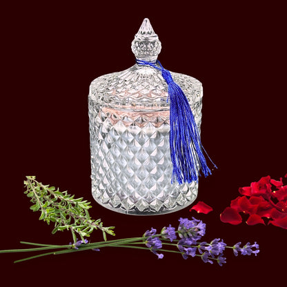 🪻AMBERWOOD🪵 Lumânare parfumată decorativă, ceară naturală handmade