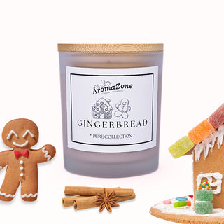 🍪GINGERBREAD🥯 Lumânare parfumată decorativă, ceară naturală handmade - Turtă Dulce, Sirop de Arțar, Anason