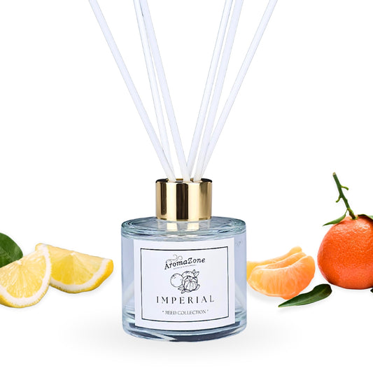 🍋IMPERIAL🍊 Odorizant de cameră natural cu bețișoare, bază ECO-FRIENDLY, handmade - Lămâie, Mandarină, Grapefruit