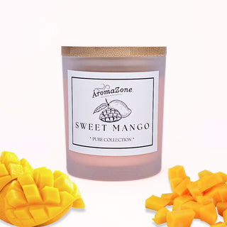 🥭SWEET MANGO💛 Lumânare parfumată decorativă, ceară naturală handmade - Mango, Ananas