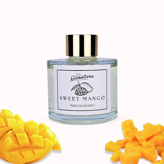 🥭SWEET MANGO💛 Odorizant de cameră natural cu bețișoare, bază ECO-FRIENDLY, handmade - Mango, Ananas