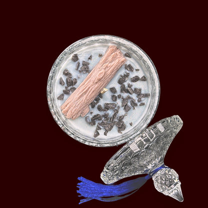 🪻AMBERWOOD🪵 Lumânare parfumată decorativă, ceară naturală handmade