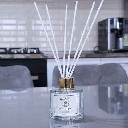 🍋IMPERIAL🍊 Odorizant de cameră natural cu bețișoare, bază ECO-FRIENDLY, handmade - Lămâie, Mandarină, Grapefruit
