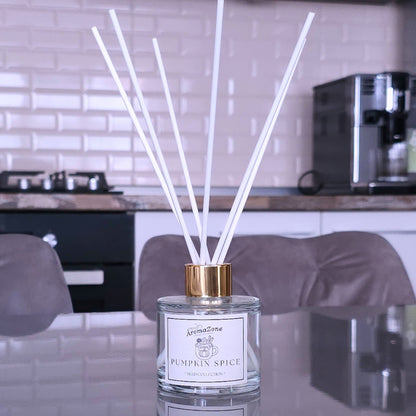 🥞PUMPKIN SPICE🥧 Odorizant de cameră natural cu bețișoare, bază ECO-FRIENDLY, handmade - Caramel, Vanilie, Scorțișoară