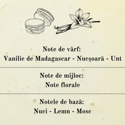 🍦SWEET VANILLA🍡 Lumânare parfumată decorativă, ceară naturală handmade
