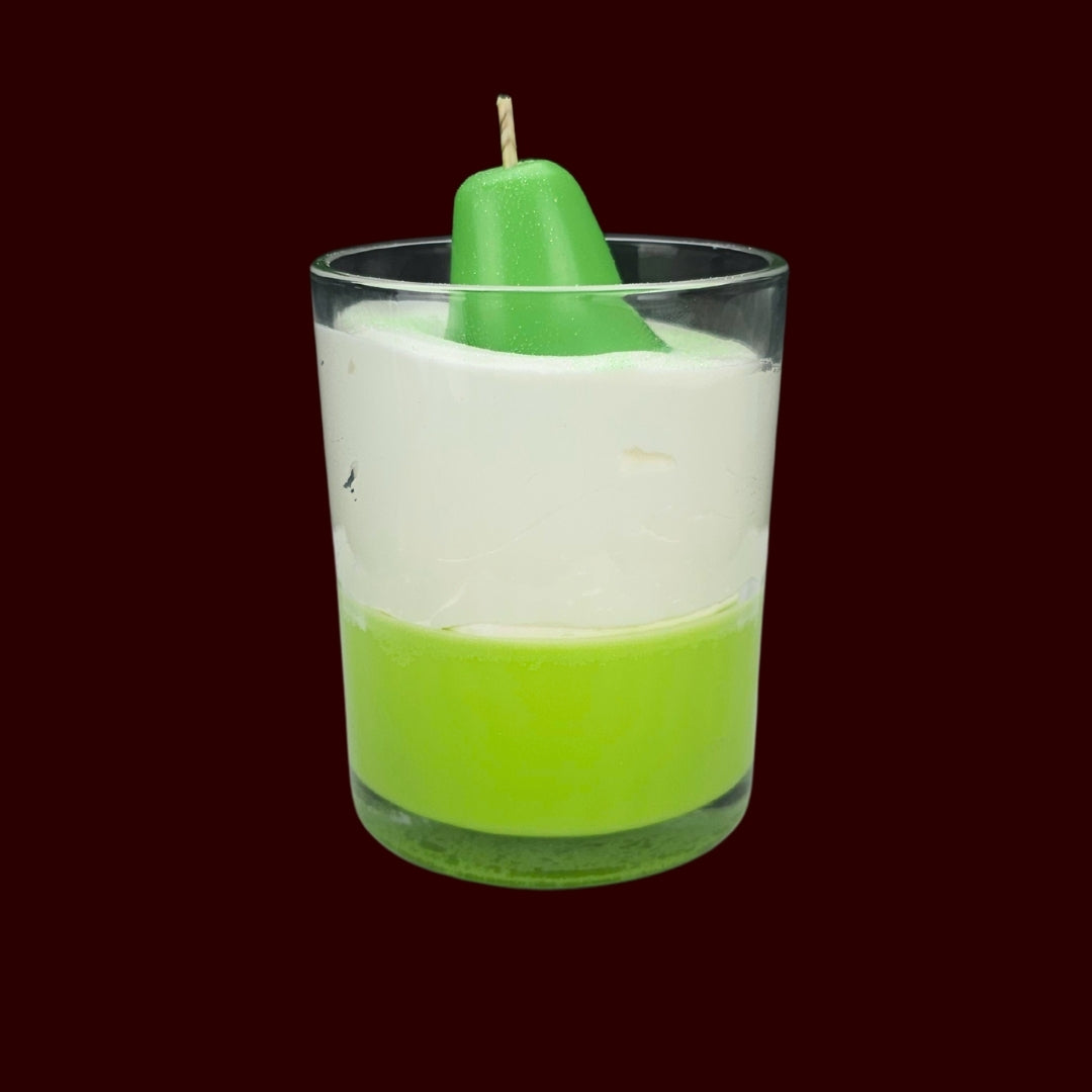 🍐JUICY PEAR🌼 Lumânare parfumată decorativă, ceară naturală handmade