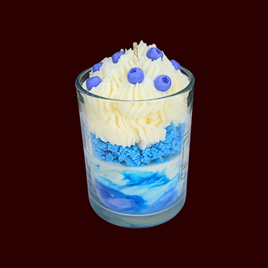 🫐BLUEBERRY VANILLA🍦 Lumânare parfumată decorativă, ceară naturală handmade