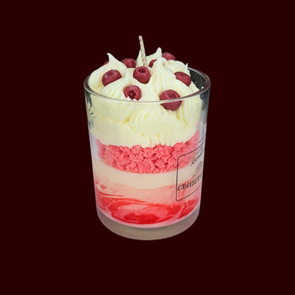 🍅CRANBERRY TART🍰 Lumânare parfumată decorativă, ceară naturală handmade