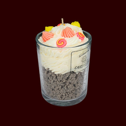 🍭CANDY LAND🍬 Lumânare parfumată decorativă, ceară naturală handmade