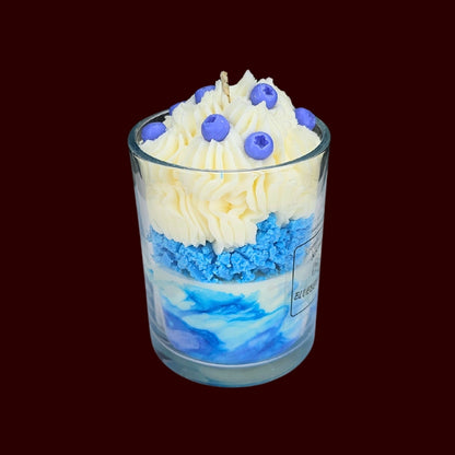 🫐BLUEBERRY VANILLA🍦 Lumânare parfumată decorativă, ceară naturală handmade