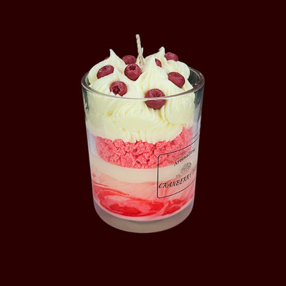 🍅CRANBERRY TART🍰 Lumânare parfumată decorativă, ceară naturală handmade