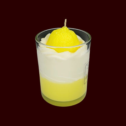 🍋LEMON FRESH🍃 Lumânare parfumată decorativă, ceară naturală handmade