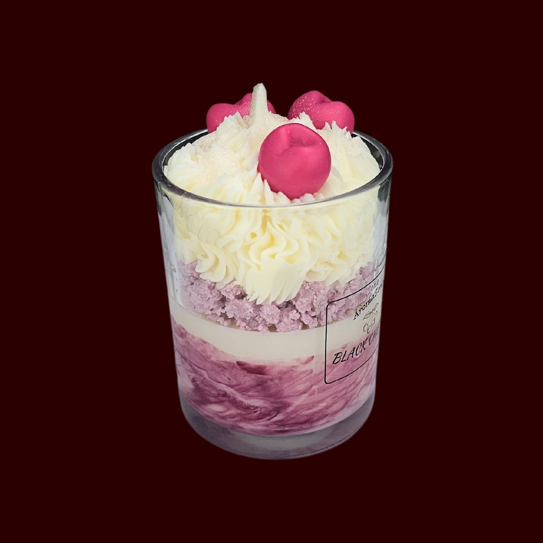 🍒BLACK CHERRY❤️ Lumânare parfumată decorativă, ceară naturală handmade