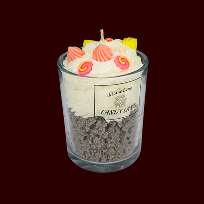 🍭CANDY LAND🍬 Lumânare parfumată decorativă, ceară naturală handmade
