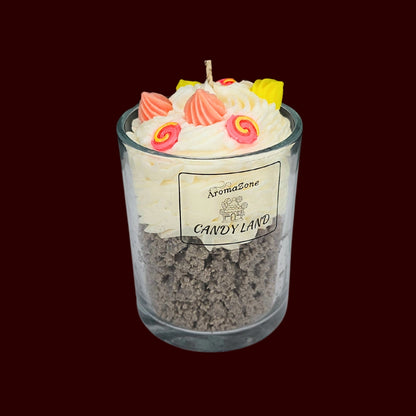 🍭CANDY LAND🍬 Lumânare parfumată decorativă, ceară naturală handmade