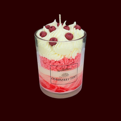 🍅CRANBERRY TART🍰 Lumânare parfumată decorativă, ceară naturală handmade